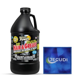 Hair & Grease Cleaner for Drains – Fast-Acting Liquid Clog Remover for Kitchen and Bathroom Plumbing, Safe for Pipes and Septic Systems, Includes Microfiber Cleaning Towel