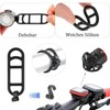 CONJURAIDE 20 Stück Fahrradlicht Gummiband, Silikon Fahrradlicht Halterung Bänder mit