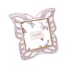 Laura Ashley 4x4 Lavender Resin Butterfly Picture Frame with Dotted