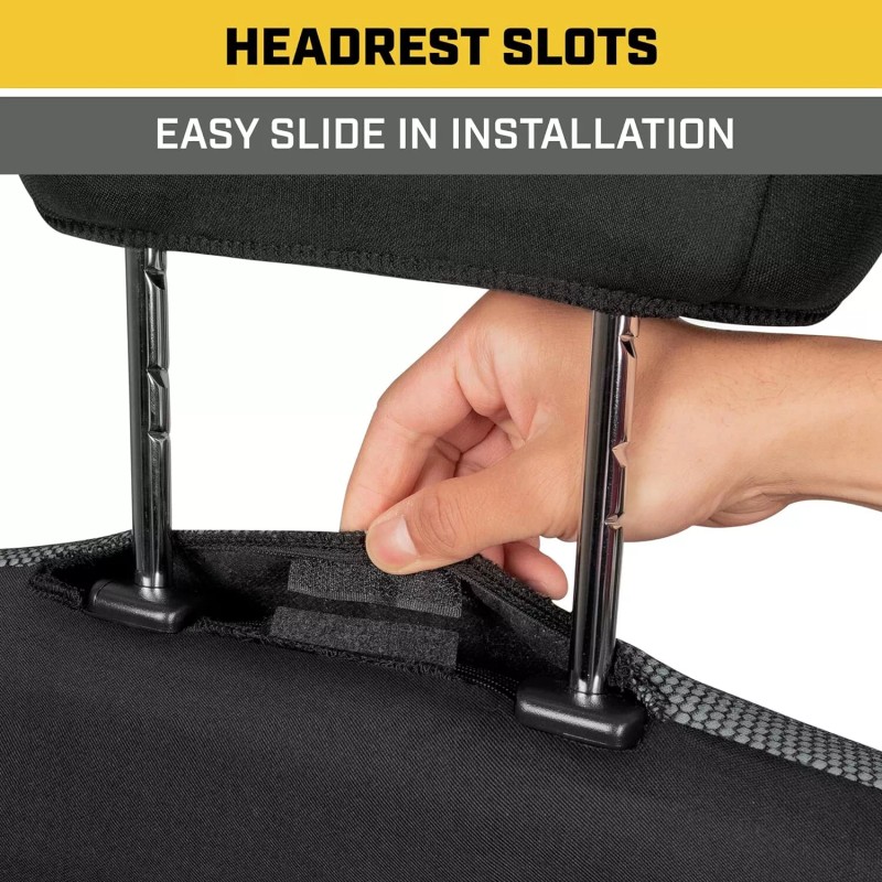 Autocessary Caterpillar Car Truck Seat Covers for Front Seats Set