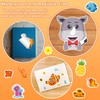 Panzong 42 PCS Make-A-Face Sticker,Safari Stickers for Kids,Make Your Own