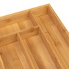 Blumtal Kitchen Drawer Inserts - Bamboo Cutlery Tray for Drawers,