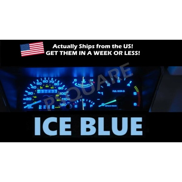 Unbranded Gauge Cluster LED Bulbs Ice Blue For Lincoln 1984