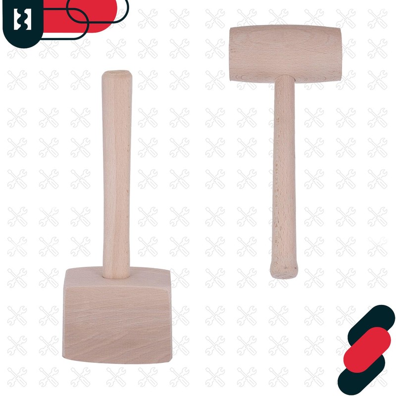 KOTARBAU® Wooden Hammer Diameter 65 mm for Carpenters Sheet Metal