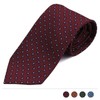 Modern Brick Polka Dot Pattern Tie Wine Manual / 모던브릭  물방울 무늬 넥타이 와인수동