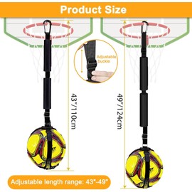 Slzhds Entrenador de Golpeo de Voleibol, Entrenador de Rebote, Entrenador de Servicio Ajustable, Pelota Deportiva, Salto, Entrenamiento Táctil, Exteriores Herramienta de Práctica Voleibol (Estilo B)