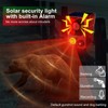 Solar Outdoor Motion Sensor Alarm - Noise maker129dB Alarm, Recording,