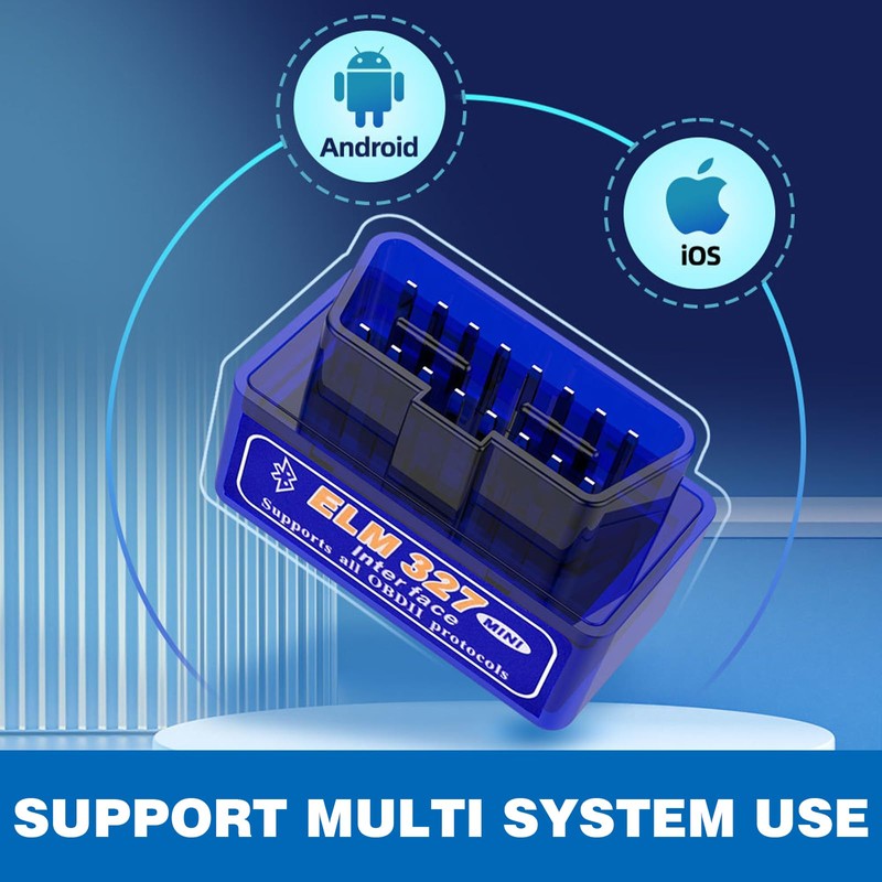 MLY OBDII Car Auto Diagnostic Scanner, ELM327 V2.1 Bluetooth OBDII
