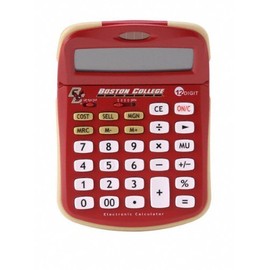 Collegiate Series 00548 BOSTON (College)UNIVERSITY Solar-Powered Calculator with School Logo and Colors