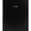 BookFactory My Hope Log Book/Journal/Logbook - 120 Page, 8.5''x11'', Black
