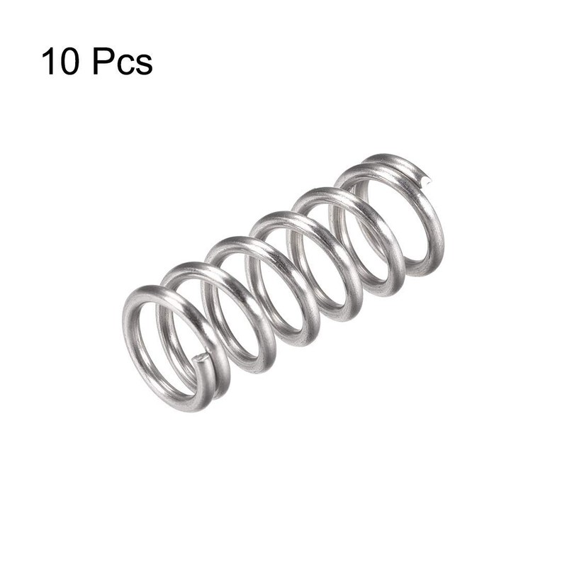 TA-VIGOR 10Pcs Compressed Spring, 12mm OD,1.6mm Wire Size,16.5mm Compressed Length,30mm