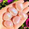 3PCS Angel Aura Quartz Tumbled Stones Healing Crystals Pocket Stone