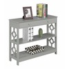 Convenience Concepts Ring 1 Drawer Console Table with Shelves, Gray