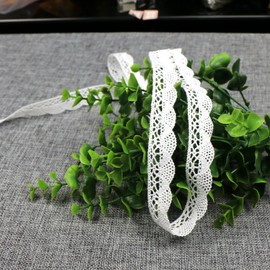 20 Metres Lace Trim White Lace Border Vintage Lace Ribbon Decorative Ribbon Lace Bow, Christmas Wedding Border Gift