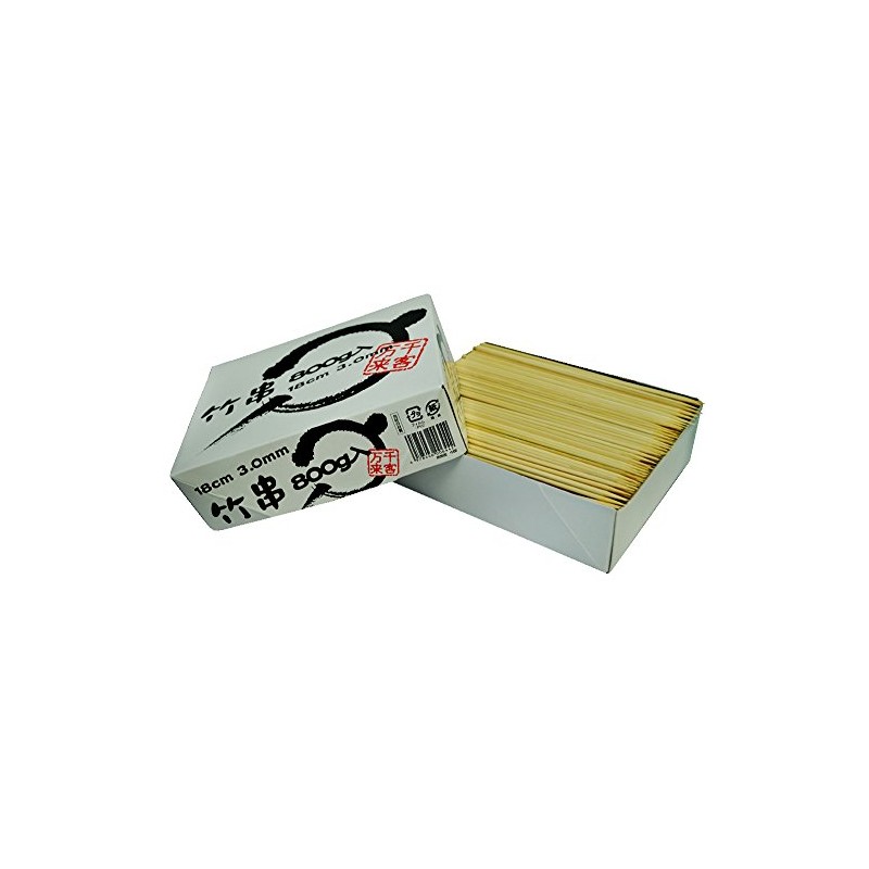 Commercial Bamboo Skewers, 00644, 0.1 inches (3 mm), 7.1 inches