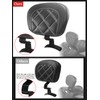 FOVPLUE Rider Backrest,Adjustable Driver Backrest Pad Kit fits for Harley