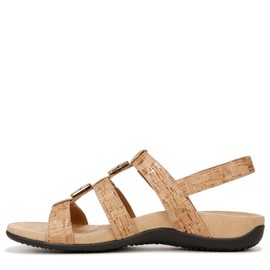 Vionic with Orthaheel Technology Women's Amber Gold Cork Sandal 11 M