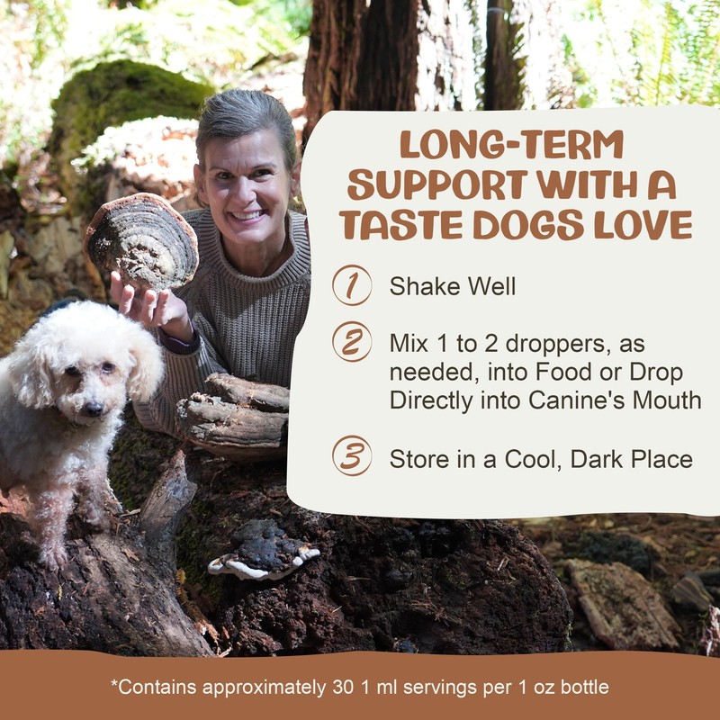 MycoDog Turkey Tail Mushroom Supplement for Dogs - Immune &