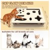 Cat Scratch Puzzle Enrichment Box, Large Solid Wood Construction Cat