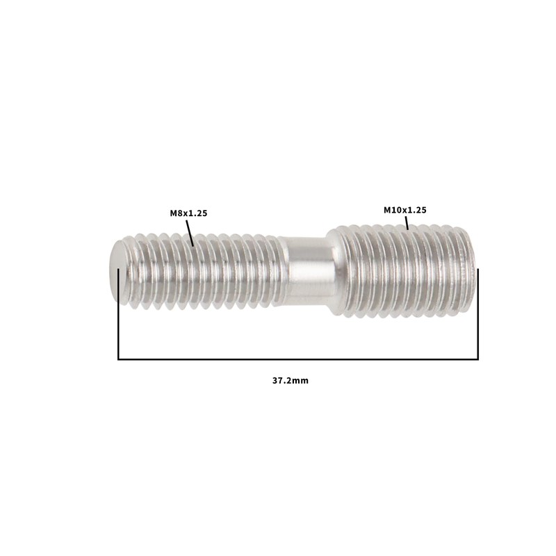 YINETTECH 4PCS M8x1.25 to M10x1.25 Reducing Screw 304 Stainless Steel