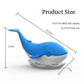 Tea Infuser,Whale Filter Diffuser Loose Tea Silicone Strainer for Different Mugs and Leaves