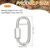 sourcing map Quick Links M4 1.57 Inch Stainless Steel Chain