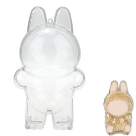 GNHG 1 Piece Protective Key Ring for Plush Toy Have a Seat, Protective Transparent Acrylic Bag for Vinyl Plush Toy Doll, Modern and Durable, Easy Installation, Protect Your Doll