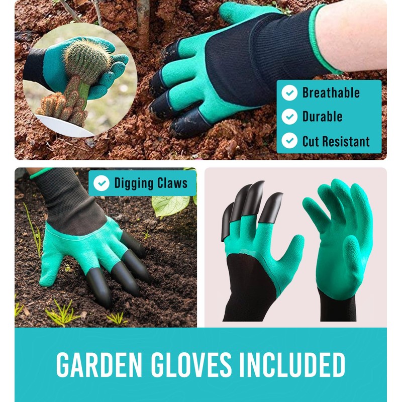 GROWIT Heavy Duty Gardening Tools - 22-Piece Gardening Gifts for