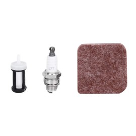 Spark Plug + Fuel Filter + Air Filter for FC55 FS38 FS45 FS46 FS55 HS45 KM55 HL45 Grass Trimmer Brush Cutter 4140 124 2800 Tune-Up Kit Replacement Multi-Way Packaging