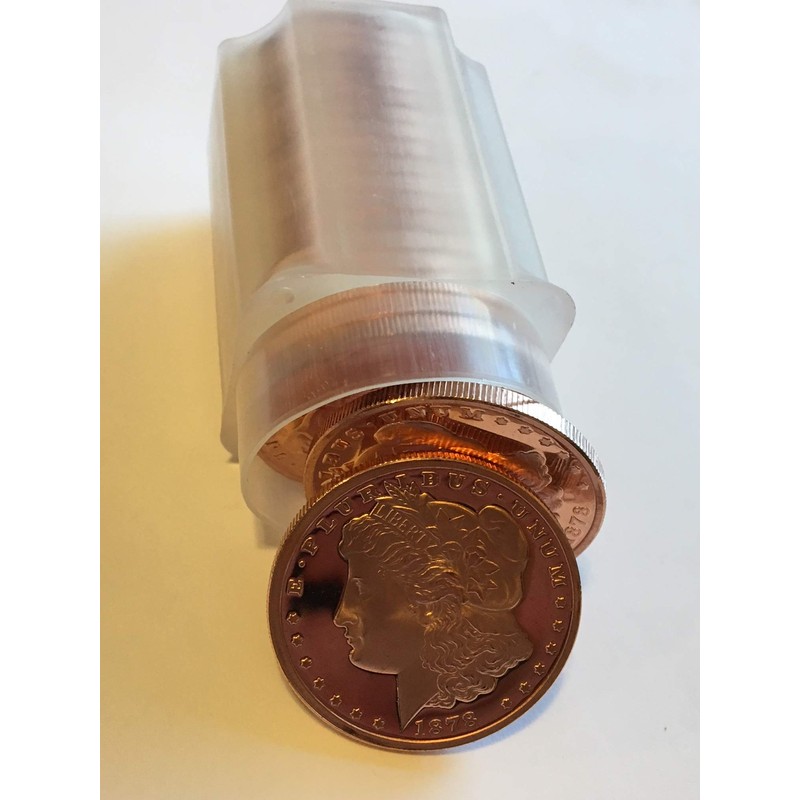 Twenty 1 OZ. Morgan .999 Fine Copper Bullion Art Rounds