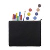 Aspire 6-Pack Black 12oz Cotton Canvas Zipper Bags Pen/Pencil Cases