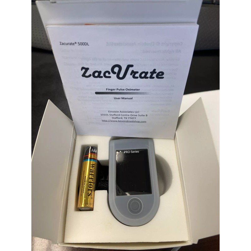 Zacurate Finger Pulse Oximeter ZacUrate 500DL Blood Oxygen Monitor Batteries
