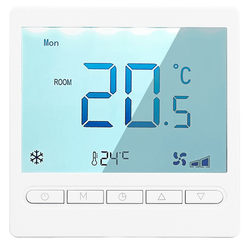 Programmable Thermostat High Accuracy Large Screen LCD Thermostat for Living