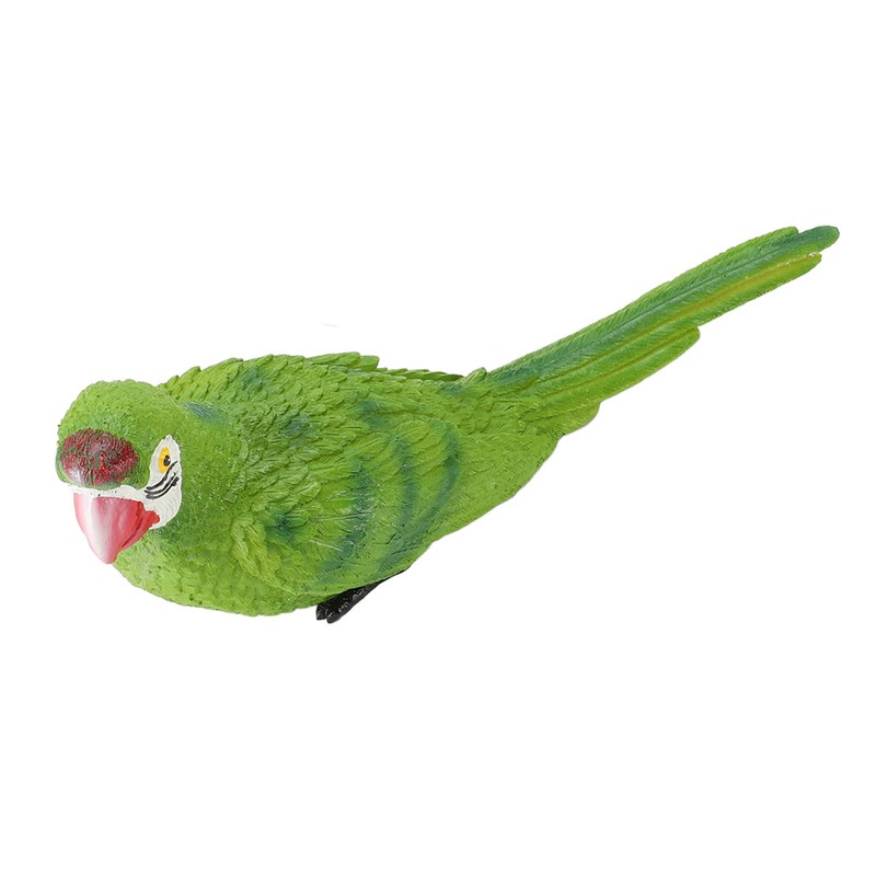 Parrot Figurine Simulation Vivid Innovative Wall Mounted Hand Painted Resin