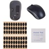 60pcs Black Mouse Feet Sticker Mouse Skates Pads Replacement Mouse