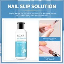 SULLMAR Nail Brush Cleaner Nail Brush Cleaner And Conditioner Quickly Clean Nail Art Brush Acrylic Nail Brush DIY Salon At Home (75mlx2)