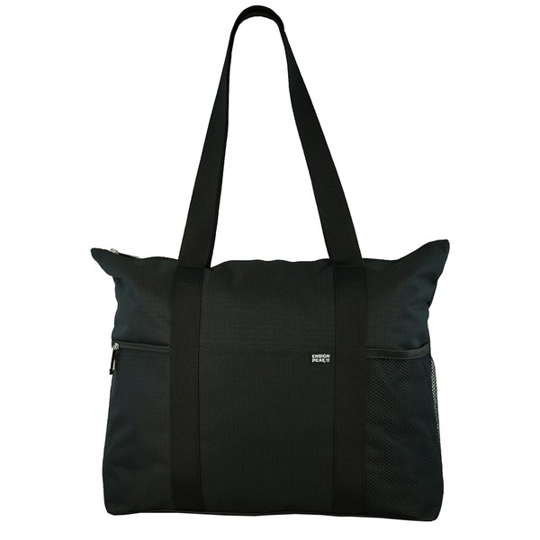 Ensign Peak Shoulder Tote with Multiple Pockets and Zipper Closure,