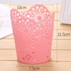Plastic Flower Vase Pot Pen Makeup Brush Holder Desk Storage