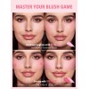 Blush Liquido Sheglam Diferentes Tonos Tono del maquillaje Petal-talk