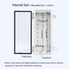 LeMotech Electrical Box, IP67 Waterproof Hinged Clear Cover Stainless Steel