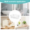 JJoexyfit Bath Toy Storage Organizer, Transparent Bath Toy Holder with