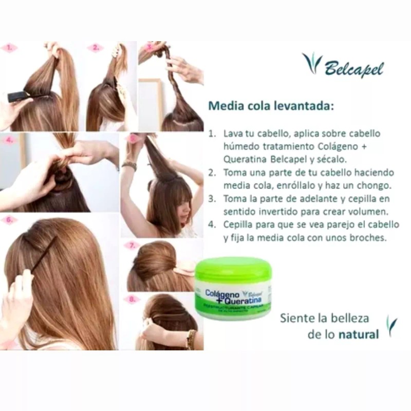 belcapel Colageno + Queratina Belcapel 250ml 12 Piezas