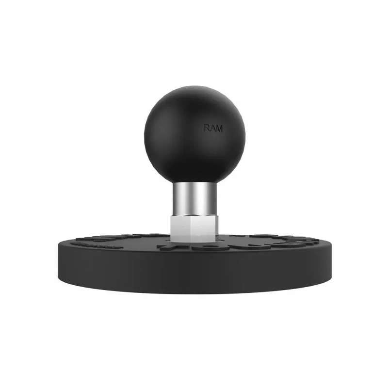 RAM Mount Tough-Mag 66mm Diameter Round Magnetic Plate 1" Ball