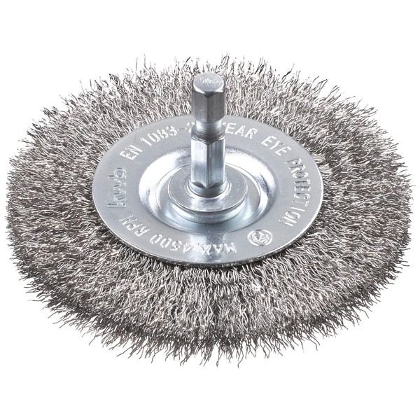 kwb Disc Brush, Fine, Stainless Steel Wire, Diameter 75 mm