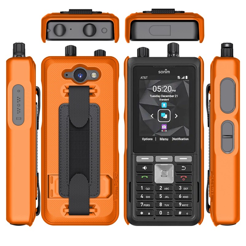 Wireless ProTech For Sonim XP5PLUS (XP5900) Shell Case with HandStrap