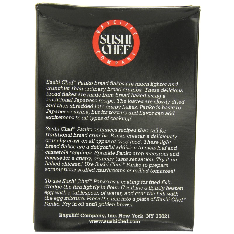 Sushi Chef Panko (Japanese Bread Flakes), 8-Ounce Boxes (Pack of