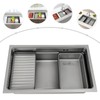 JAYGOVAN Kitchen Sink, 304 Stainless Steel Drop-In/Undermount Sinks, Top Mount