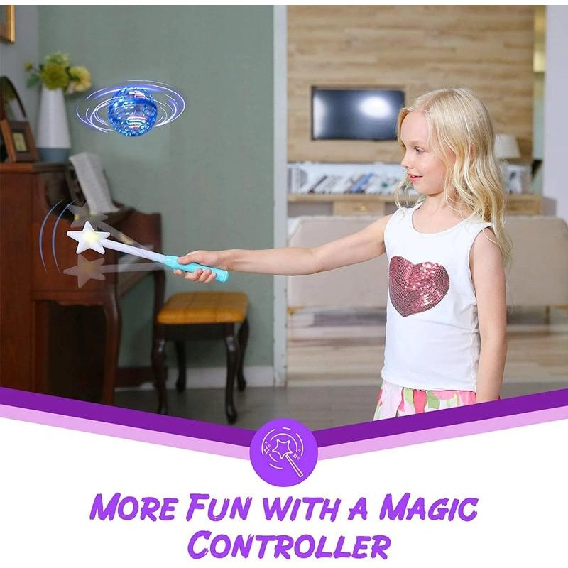 Flynova Pro Flying Ball Spinner Toy Hand Controlled Drone Helicopter