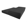 Danfuton Queen Black Trifold Foam Bed, Shikibuton, Portable Ottoman Mat