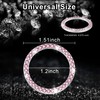 LivTee 2 PCS Crystal Rhinestone Car Engine Start Stop Decoration,
